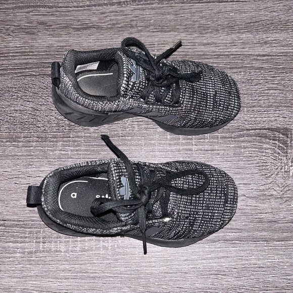 Adidas Swift Run Black Unisex Lace Up Toddler Sneakers Shoes Size 12 - Picture 3 of 8